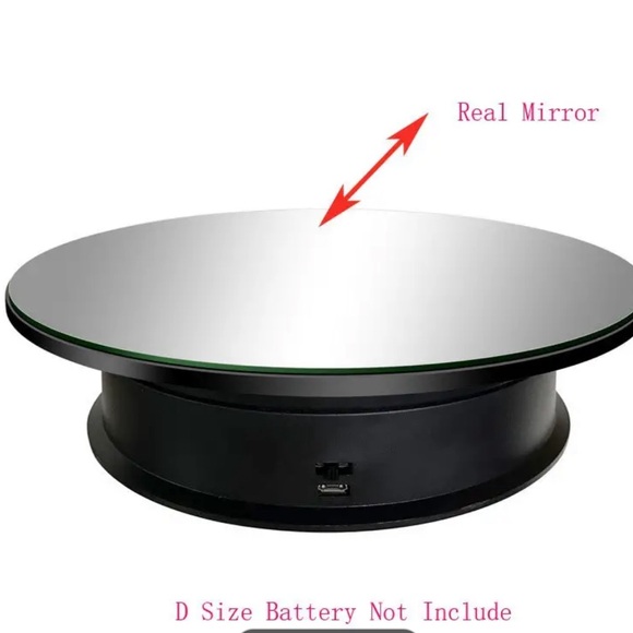 (NIB) Motorized 360° Rotating Display Stand, Black or White - Picture 9 of 14